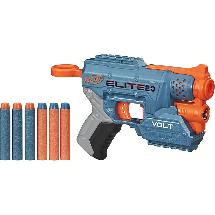 Бластер Hasbro Elite 2.0 Volt SD-1 - 6 дротиків Hasbro, світловий промінь мішені, сховище для 2 дротиків, 2 вставні рейки Tactical Rail, E9952, стандарт, стандарт