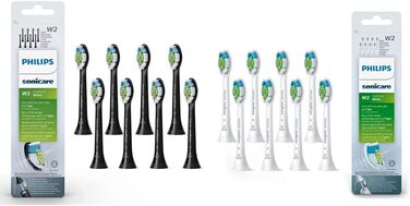 Стандартні насадки для звукової зубної щітки Philips Sonicare W2 Optimal White для звукової зубної щітки, 8 шт. і Sonicare W2 Optimal White Стандартні насадки для звукової зубної щітки