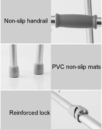 Рама для ходьби, розбірна, легкий алюмінієвий допоміжний засіб для ходьби, регульована по висоті, палиця для ходьби для людей похилого віку з обмеженими можливостями, людей похилого віку поділитися