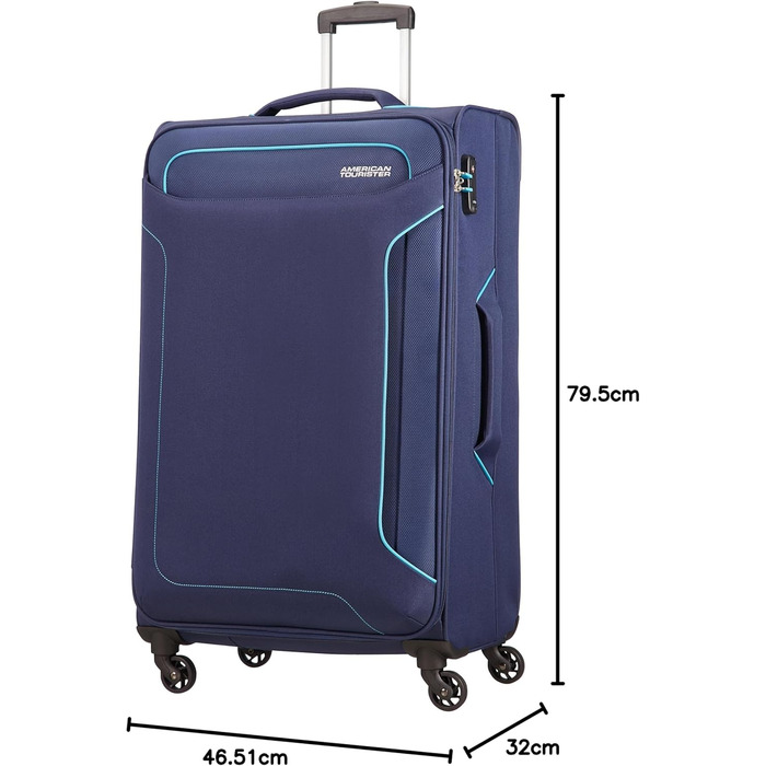 Валіза American Tourister Holiday Heat Spinner 79,5 см, 3,8 кг, 108 л, темно-синій (Navy) Spinner L (79,5 см-108 л)