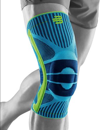 Колінна опора Bauerfeind 'Knee Support з кільцем siikon, праворуч і чорнилами для носіння (Rivera, M)