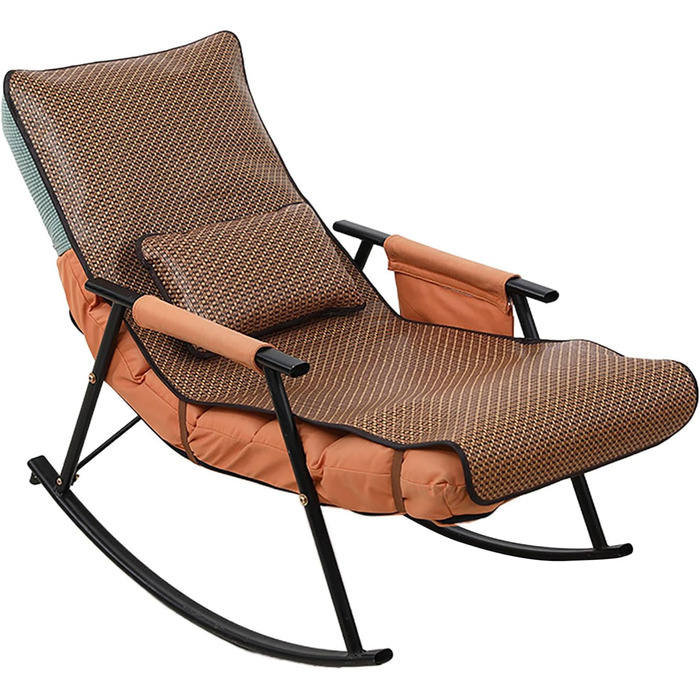 Подушка для шезлонга GAOXIAO Водонепроникна, нековзна та дихаюча подушка Roll Lounger, подушка Шезлонг на відкритому повітрі з поперековою подушкою для приміщень, на відкритому повітрі, для відпочинку, подорожей