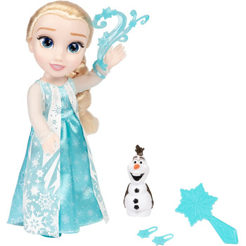 Співоча лялька ELSA 35 см, співає Let It Go, з аксесуарами для додаткової забави, ідеально підходить для дівчаток від 3 років, 225306, бірюзовий