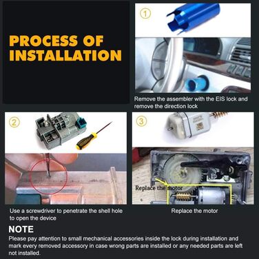 Двигун ESL/ELV, блокування керма, блокування колеса, блокування двигуна з інструментом для зняття замка EZS EIS BGA, підходить для Mercedes-Benz W204 W207 W212