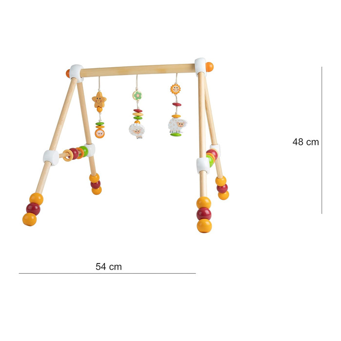 Ремінь безпеки Bieco регулюється по висоті Грати в Арка Дитяче Дерево Грати в Арка Дерев'яна Дитина Грати в трапецію з дерева Дитяча мобільна деревина Центр активності Baby Gym Дерев'яна іграшка Baby Дитячі іграшки (білі/помаранчеві/червоні, одномісні)
