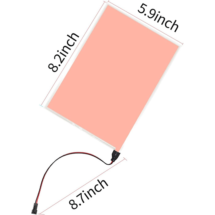 Підсвічування панелі El 8.2 x 5.9 дюйма електролюмінесцентне освітлення El Leaf Panel своїми руками El Cutable Підсвічування Паперова лампа Лист Неон для косплею Прикраса вечірки Світловий елемент