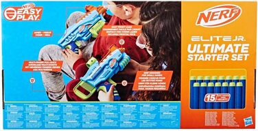 Стартовий набір, 2 бластери Easy-Play, 15 дротиків Nerf Elite, іграшка для дітей віком від 6 років і старше Маленький