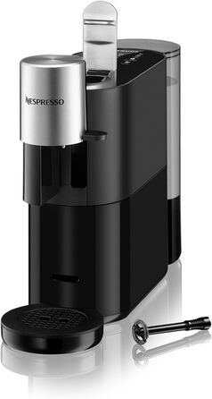 Кавоварка Krups XN8908 Nespresso Atelier з піноутворювачем молока Резервуар для води 1 л в т.ч. скляні чашкикапсули Тиск 19 бар чорний/ сріблястий