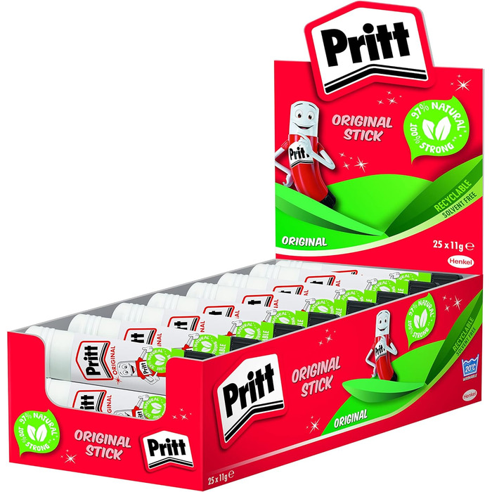 Клей-олівець Pritt 11г в прозорій коробці 25 шт.