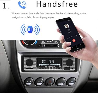 Автомобільні стереоаудіосистеми FM-плеєр 5513 1 Din Сумісний Bluetooth 4.0 USB 2.0 FM-радіо AUX вхід Пульт дистанційного керування Автомобільний MP3-плеєр Чорний