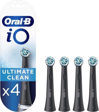 Наконечник щітки Oral-B iO Ultimate Clean Black Zeb, упаковка 4 шт. и Sc Black 4 шт. и (1 упаковка)