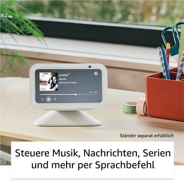 Останнє покоління) Компактний розумний сенсорний екран із Alexa для керування розумним будинком тощо антрацит, 5 (