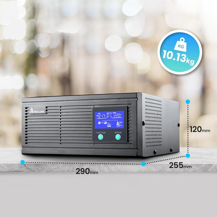 Аварійне джерело живлення ДБЖ EXTRALINK Piorun 2000VA/1600W Інвертор чистий синус 24 В постійного струму ДБЖ Інвертор РК-дисплей Інтегрований захист Керування процесором Джерело безперебійного живлення Джерело живлення ДБЖ