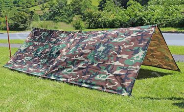 Багатоцільовий брезент Mil-Tec Tarp Flecktarn