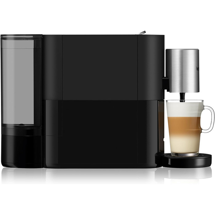 Кавоварка Krups XN8908 Nespresso Atelier з піноутворювачем молока Резервуар для води 1 л в т.ч. скляні чашкикапсули Тиск 19 бар чорний/ сріблястий