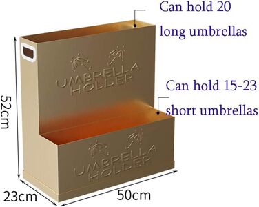 Підставка для парасольок Готель Business Підставка для парасольок, 25-35 Стійка для зберігання парасольок, підлоговий тримач для парасольки з піддоном для крапель Парасолька Gold2