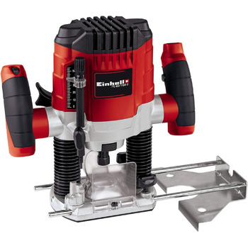 Маршрутизатор Einhell TC-RO 1155 E (1100 Вт, Ø 6 і 8 мм, регулятор швидкості, напрямна планка, витяжний адаптер, з аксесуарами)