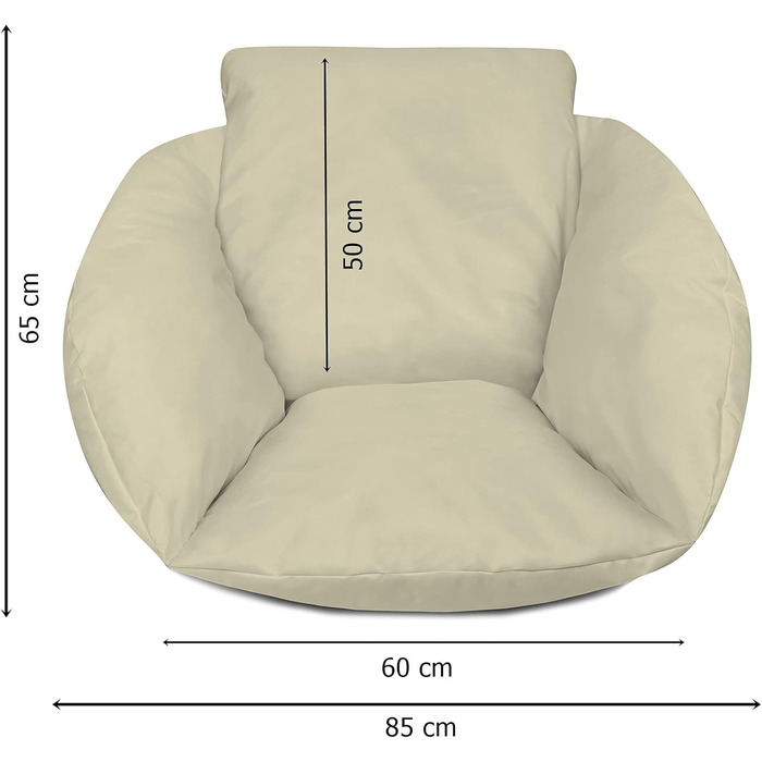 Подушка для підвісного стільця Ferocity, підлогова подушка для поворотного стільця, подушка для бавовняної підвісної гойдалки, підвісний кошик, підвісний стілець, подушка для спинки в кольорі лілії 114.
