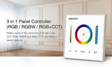 Контролер Miboxer Milight Настінний контролер MiLight TOUCH P3 для RGB CCT від 12-24 В до 5 А для світлодіодної продукції