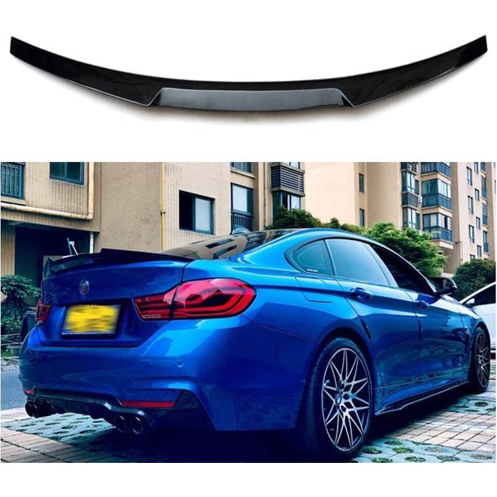 Задній спойлер Спойлер багажника M4 Look Style Carbon для BMW 4 Series 2014-2020 Performance Tuning Седан 4-дверне купе 420i 428i 430i 430i 435i 440i Задній спойлер, 36