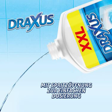 Очищувач бачків DRAXUS у пляшці розміру XXL (1.0 л) I Надзвичайно сильний засіб для видалення накипу з цистерни I Ретельно видаляє вапняний наліт і відкладення