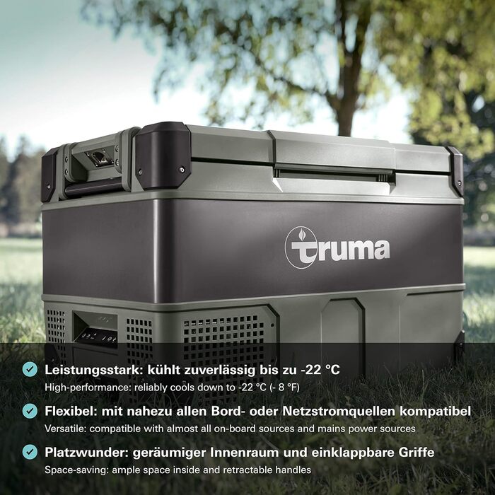 Компресорний холодильник Truma Cooler C96DZ (41 л 55 л) Dual Zone (2 температурні зони) - мобільний холодильник для автомобіля, кемпінгу, подорожей - DC 12/24 В, AC 100-240 В Dual Zone (41 55 л)