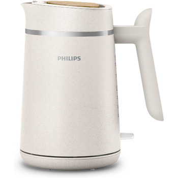 Електричний чайник Philips HD9365/10 Conscious Collection, органічний, 100 перероблений пластик, екологічний, 2 200 Вт, ємність 1,7 л, кремовий