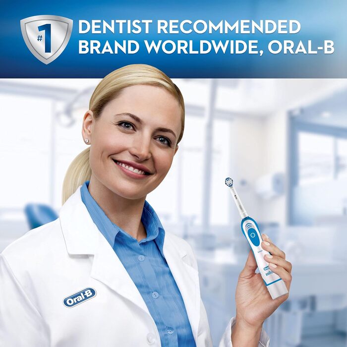 Електрична зубна щітка Oral-B Pro-Expert, 1 ручка, 1 насадка для зубної щітки Precision Clean, 2 батареї, 1 режим з 2D-чищенням, синій і білий 1 уп