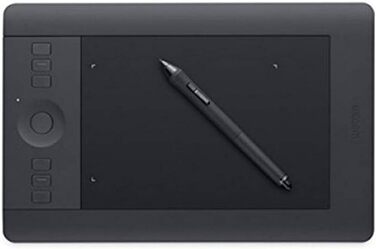 Графічний планшет Waco Intuos Pro Pen Size Graphics Tablet (в т.ч. стилус Pro Pen 2 з різними наконечниками, підходить для Windows і Apple), чорний (S, 1-го покоління)