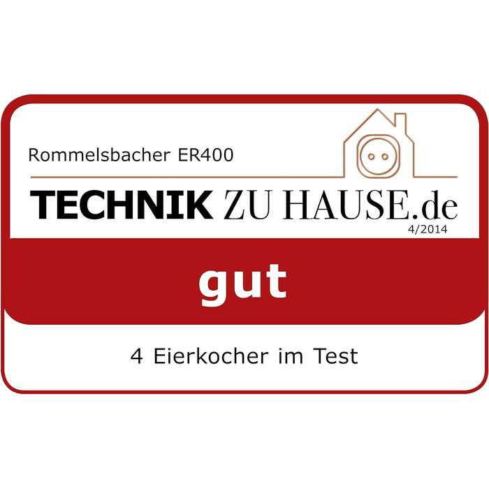 Яйцеварка ROMMELSBACHER ER 400 - на 1-7 яєць, регульований ступінь твердості, електронний контроль часу приготування, перемикач увімкнення/вимкнення, сигнал сигналу в кінці часу приготування, корпус з нержавіючої сталі, нержавіюча сталь 400 Вт одинарна