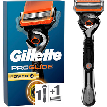 Волога бритва Gillette ProGlide Power Men, бритва 1 лезо бритви з 5-складним лезом, подарунок для чоловіків Новий (1 упаковка)