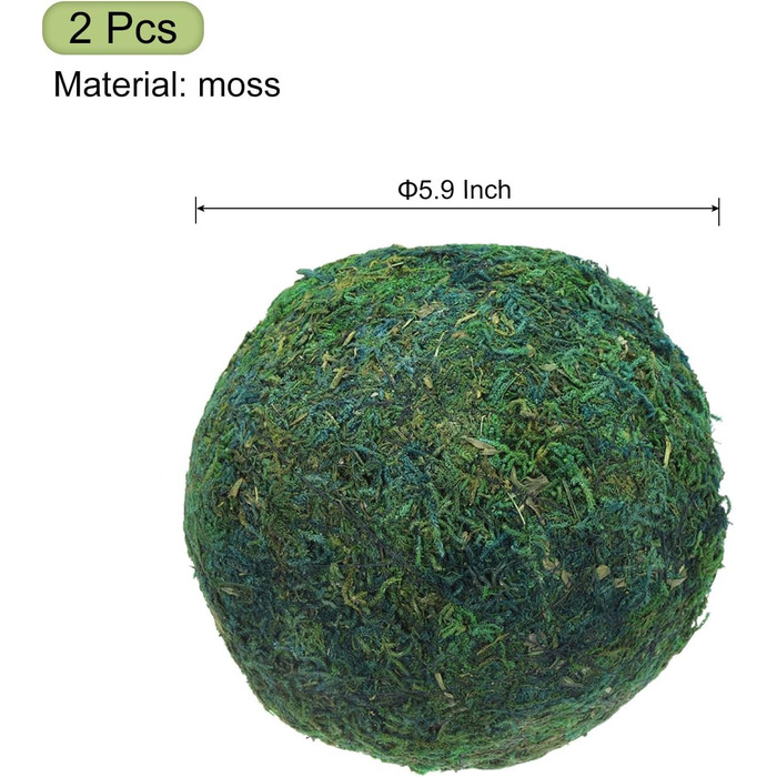 Карта джерела Мохові кульки 15 см Зелені декоративні мохові кульки для центральних мисок Ваза Наповнювач для домашнього декору