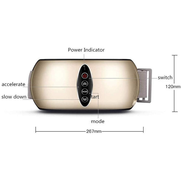 Масажний пояс для талії, електричний пояс для схуднення, схуднення, форма тепла, професійний вібраційний пояс для тіла масажер для живота