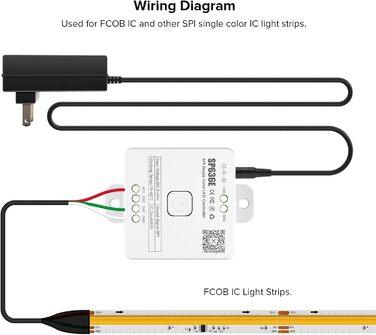 В-1 WiFi Світлодіодний контролер DC5V24V Bluetooth Світлодіодний контролер, сумісний з Alexa Google Home Розумне голосове керування для 5-канальної ШІМ RGB CCT RGBW SPI світлодіодна стрічка WS2812B 2.4G радіочастотний пульт дистанційного керування (монохр