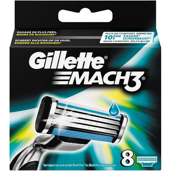 Леза для бритви Gillette Mach3, для чоловіків, 8 шт. , XL Mach3 - 8 лез для бритви