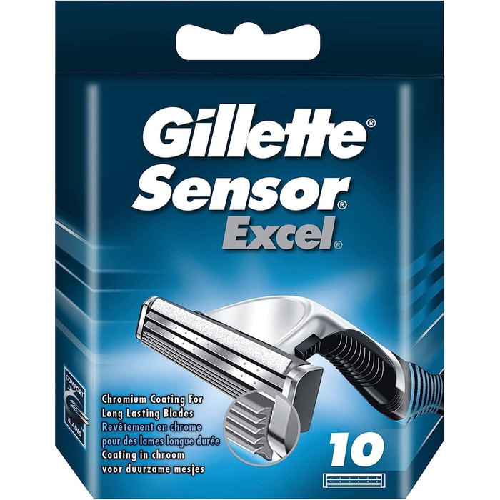 Леза для бритви Gillette Sensor Excel, 10 шт.