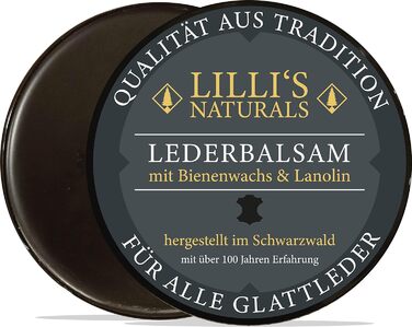 Крем для взуття Lillis Leather Care Leather Balm 200мл в наборі з щіткою для взуття та щіткою-банкою Leather Care Black