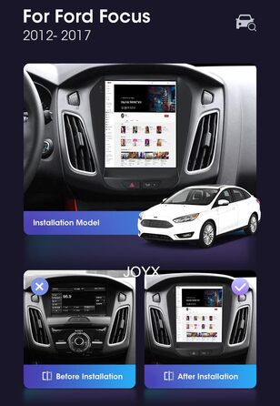 Автомобільна стереосистема JOYX Android 10 підходить для Ford Focus (2010-2013) - 2G32G - БЕЗКОШТОВНО Задня камера, Canbus і карта - GPS 2 Din - 9,7 дюйма - Підтримка DAB/керування на кермі/Wi-Fi/Bluetooth/Carplay/IPS/4G