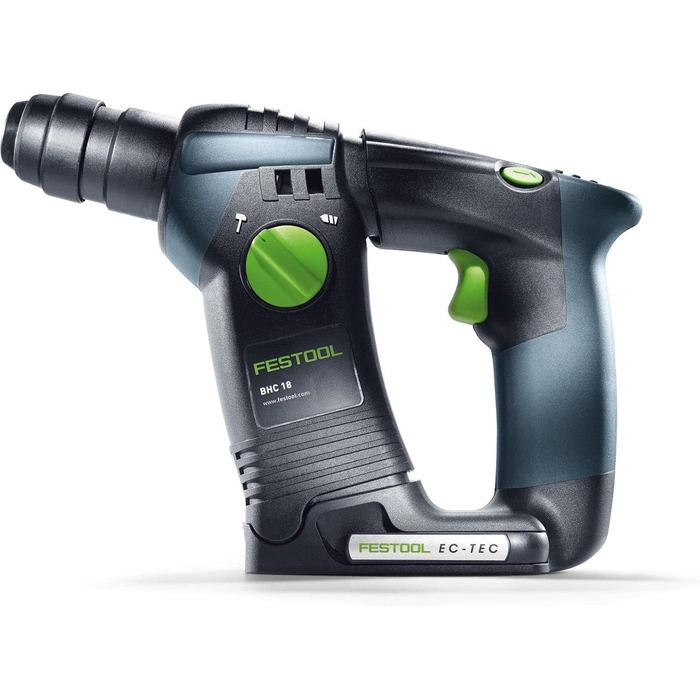 Акумуляторний перфоратор Festool BHC 18-Basic (з додатковою ручкою, обмежувачем глибини), в кейсі