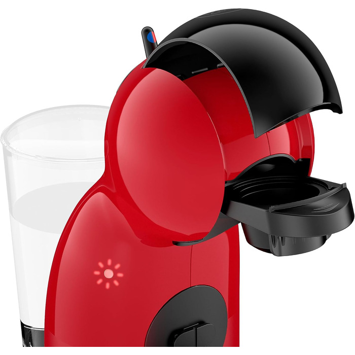 Кавова капсульна машина Krups KP1A35 Nescaf Dolce Gusto Piccolo XS 15 бар ультракомпактний Еспресо високого тиску Понад 30 кавових творінь Автоматичне вимкнення Червоний/Чорний Червоний і чорний