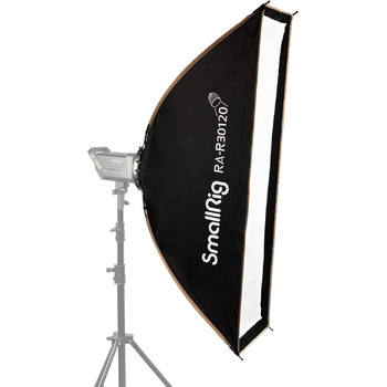 Софтбокс SMALLRIG Strip з дизайном швидкого натискання, 30 x 120 см (11,8 x 47,2') Softbox з кріпленням Bowens з променевою решіткою та дифузорами для студійного освітлення, RA-R30120-3931 30 x 120 см швидкознімний