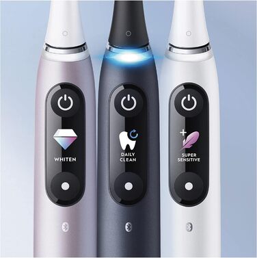 Електрична зубна щітка Oral-B iO Series 9 зі штучним інтелектом, акумуляторна, 1 базовий блок, 1 насадка для щітки та 1 дорожній кейс, чорний