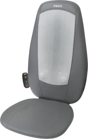 Електричний масажер для ніг HoMedics Shiatsu Massage Seat & Shiatsu Foot Massager для ніг з 18 масажними головками, глибокий догляд за ногами з функцією оздоровчого тепла - білий пучок з масажером для ніг