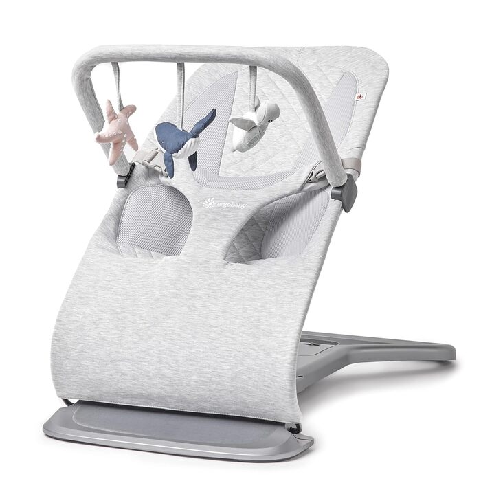 Аксесуари для дитячої гойдалки Ergobaby 3-в-1 Baby Bouncer для новонароджених від народження, Ocean Wonders