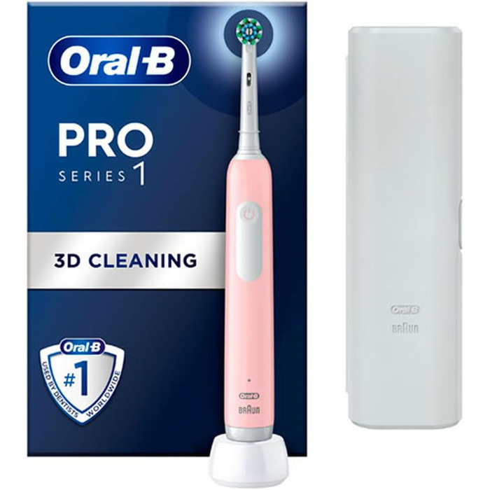 Електрична зубна щітка Oral-B PRO 1, рожева