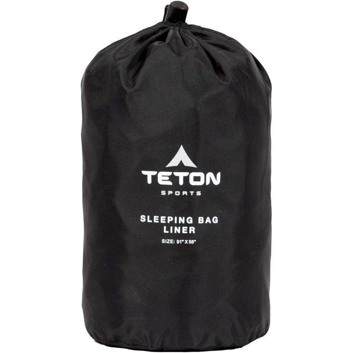 Вкладиш до спортивного спальника Teton, включаючи мішок Stuff Sack Giant, 231 x 147 см (91 x 58 дюймів), 680 г