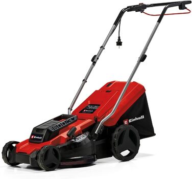 Електрична газонокосарка Einhell GC-EM 1600/37 (1600 Вт, ширина зрізу 37 см, до 700 м, травозбірник 38 л, центральне регулювання висоти зрізу з висотою зрізу 20-60 мм)