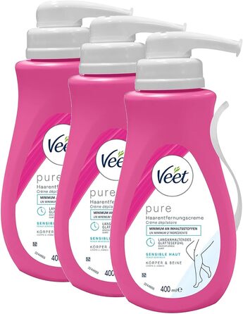 Крем для видалення волосся Veet Sensitive (400 мл (3 упаковки))