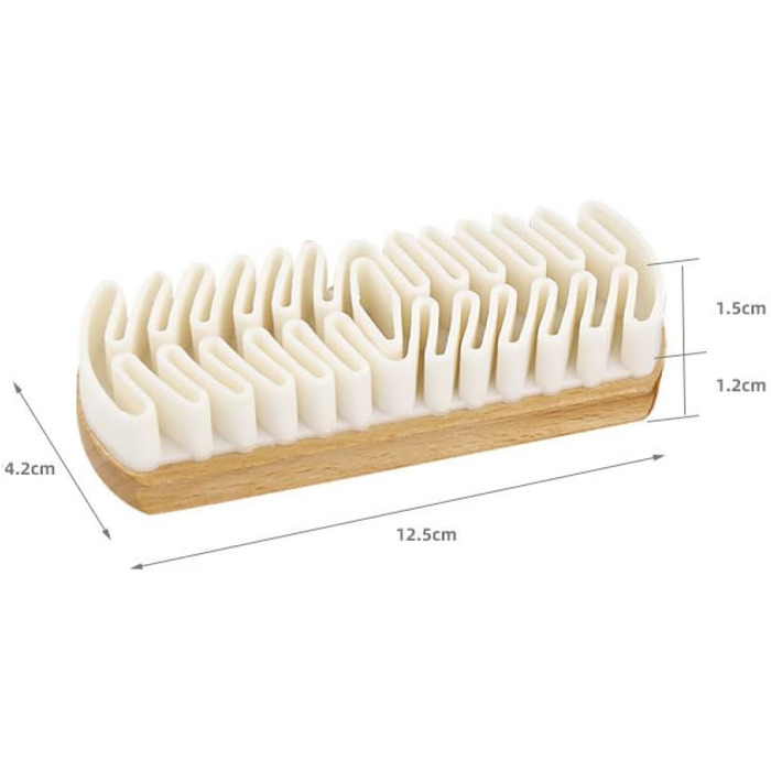 Крепова замшева щітка для взуття, меблів, чобіт, сумок, ременів - натуральний малярський скотч Замшевий засіб для чищення взуття, ручка з червоного дерева лотоса - очищувач нубуку для чищення