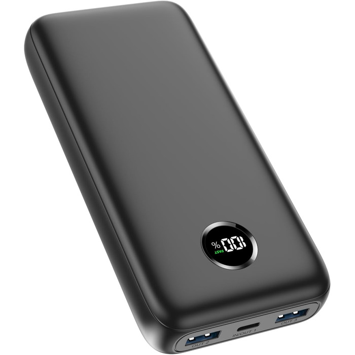 Зовнішня батарея SOARAISE 22,5W PD 3.0 QC 4.0 Power Bank зі світлодіодним дисплеєм USB-C, вхід і вихід, портативний зарядний пристрій для iPhone, планшетів Samsung, 27000mAh